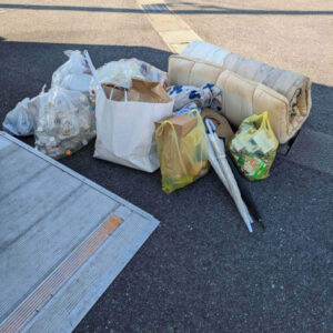 熊本県熊本市西区で布団と雑多なごみを不用品回収