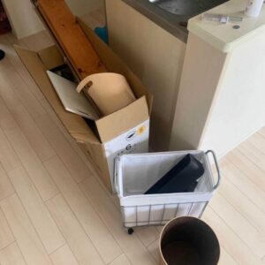 熊本市中央区で引っ越しに伴いキッチン用品等の不用品回収