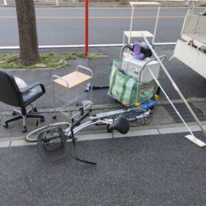 熊本県八代市でメタルラックや自転車などの不用品回収