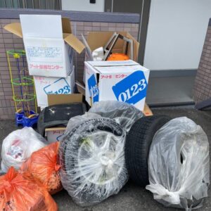 熊本県阿蘇市で引越し後の残りゴミを回収