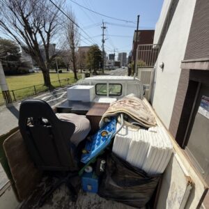 熊本市中央区で単身お引越しに伴いお部屋片付け